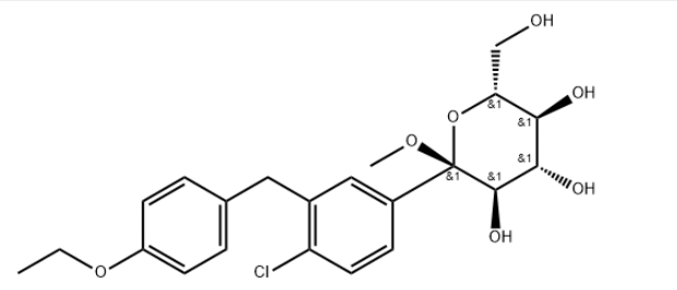 (2S,3R,4S,5S,6R)-2-(4-chloro-3-(4-ethoxybenzyl)phenyl)-6-(hydroxyMethyl)-2-Methoxytetrahydro-2H-pyran-3,4,5-triol